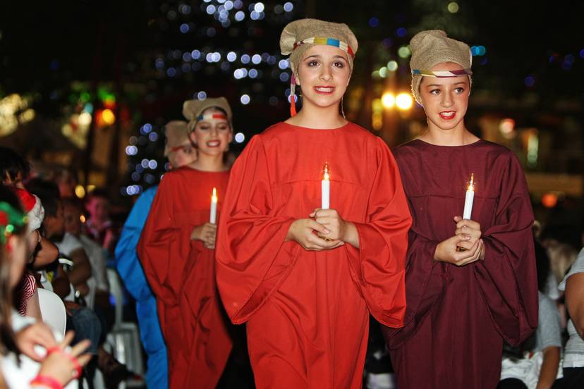 City of Perth Christmas Nativity Concert in Forrest Place in 2009. Credit: Michael Wilson/WA News